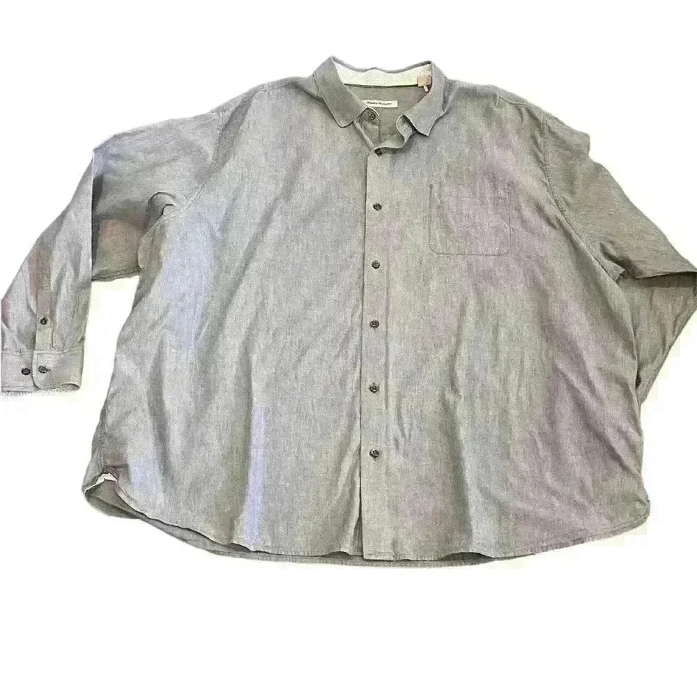 Tommy Bahama Men’s Button Down Long Sleeve Color Light Blue Size 3XLB